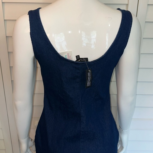 NWT DEREK HEART DENIM SLEEVELESS DRESS SIZE M - Picture 6 of 13